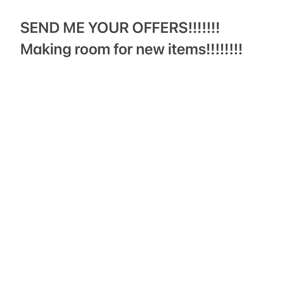 Send Me Your Offers - Making Room for New Items